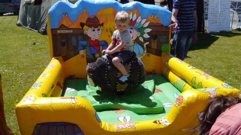 bucking bronco pool float